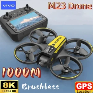 VIVO M23 Drone HD 8K Dual Camera Professional Aerial Photography Optical Flow Hovering Gesture Shooting Folding Quadcopter UAV